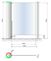 Automatic Systems 933+934 pass gate Automatic Systems 933+934 pass gate